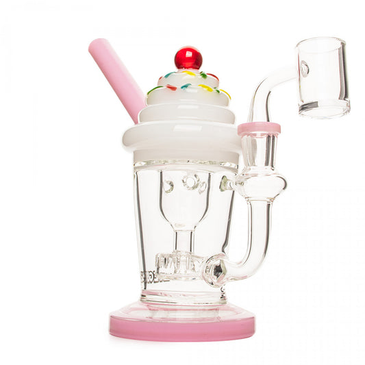 Red Eye Glass® 8" Milkshake Incycler Rig