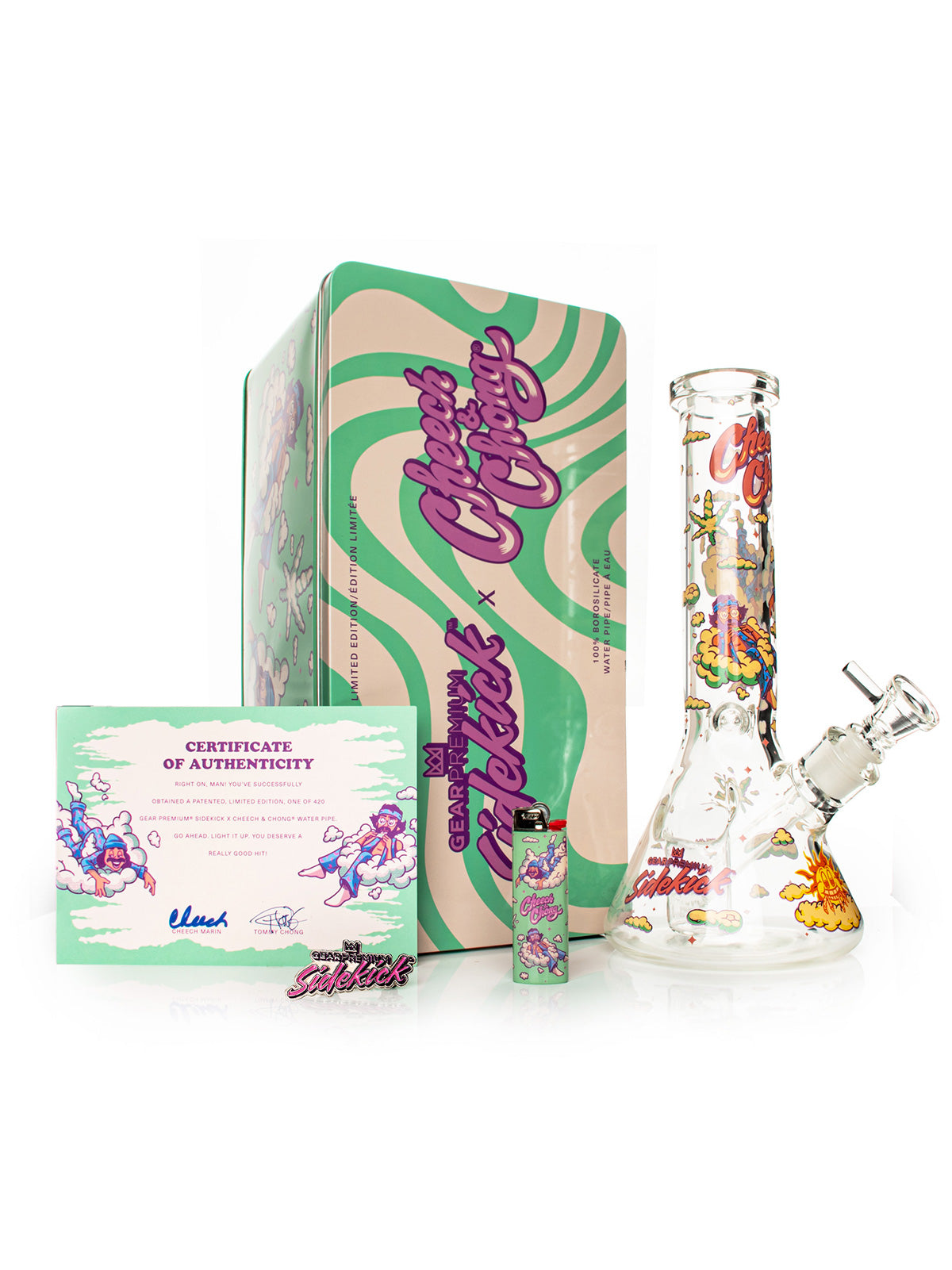 GEAR Premium® x Cheech & Chong® ‘My Homies’ Sidekick Water Pipe