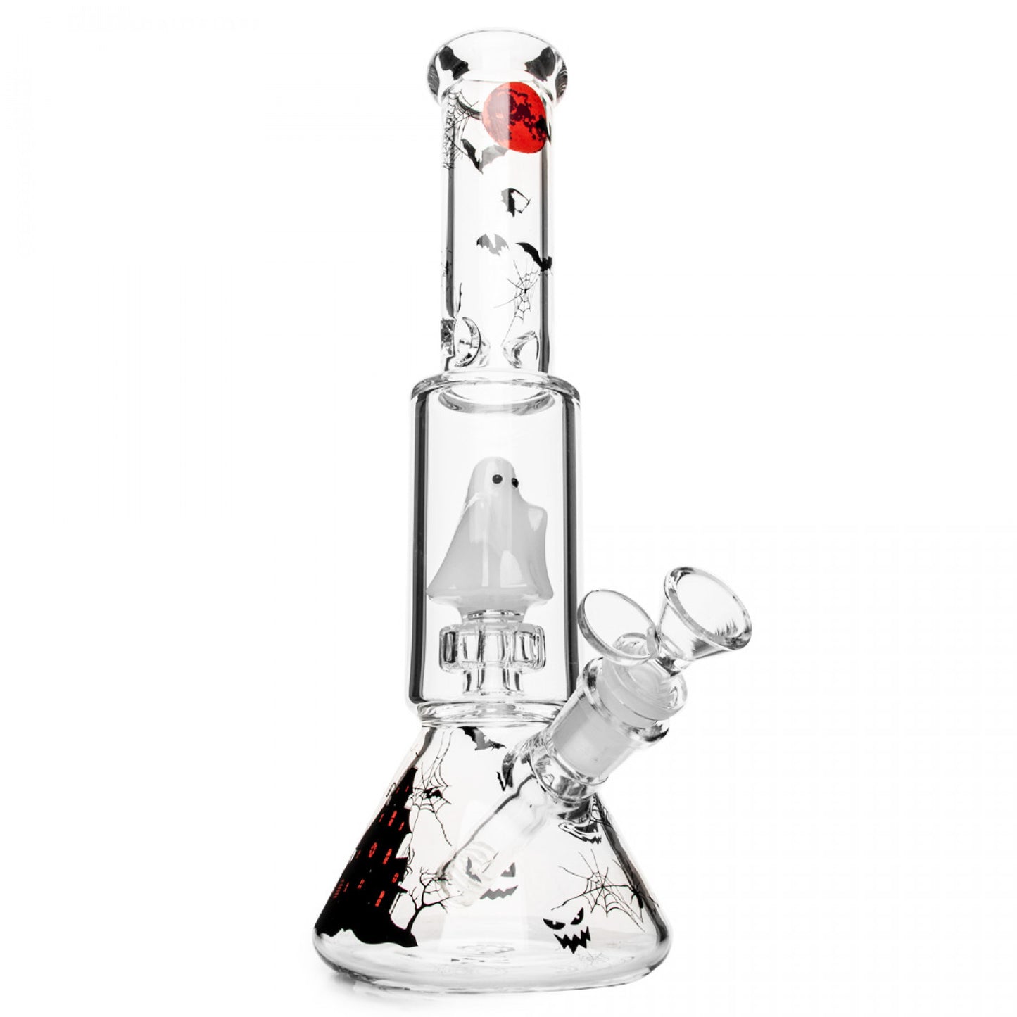 Red Eye Glass® 12" Ghost Dual Chamber Beaker Bong