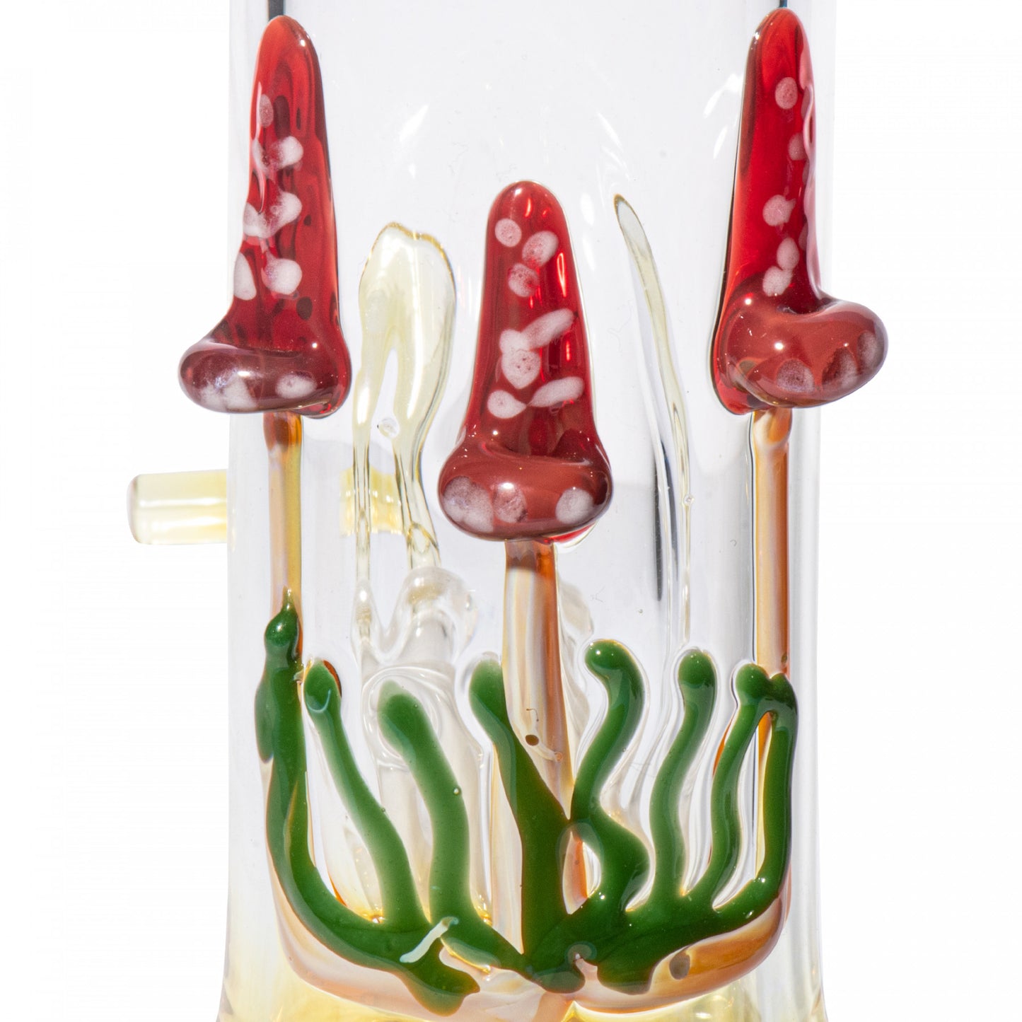 Red Eye Glass 9” Mushroom Bong