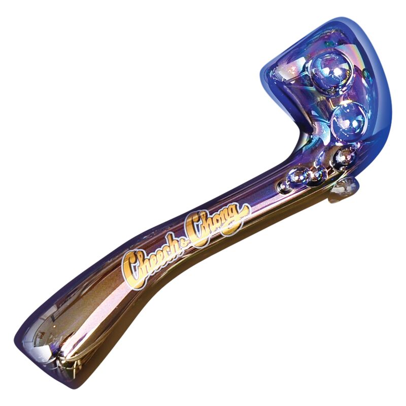 Cheech & Chong™ Glass Rainbow Bar & Grill Hand Pipe