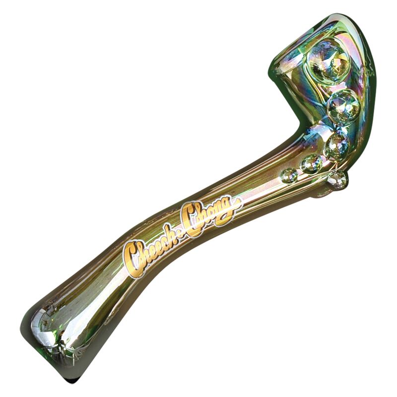 Cheech & Chong™ Glass Rainbow Bar & Grill Hand Pipe