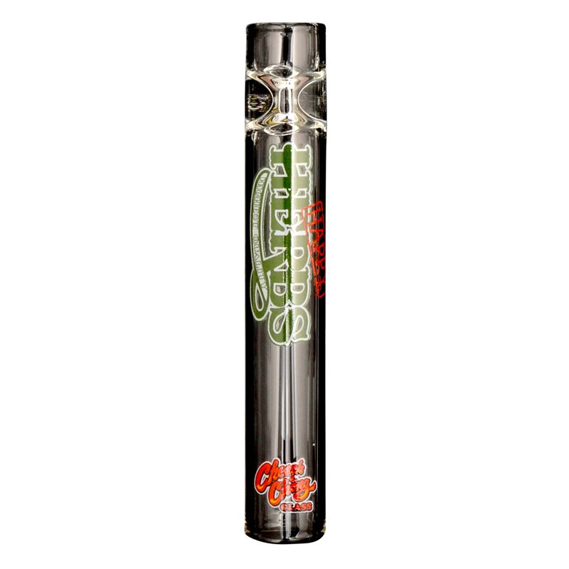 Cheech & Chong™ Glass 3.5" Long 12mm Glass Decal Tasters W/Roll Stop Marble