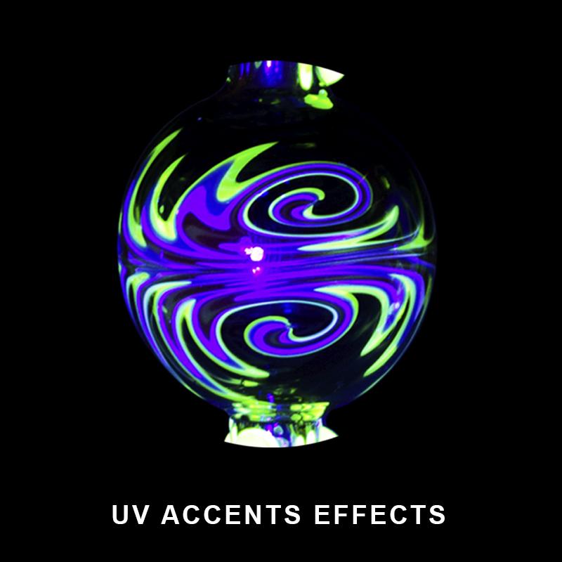 GEAR Premium Switchback Bubble Carb Cap W/UV Reactive Accents