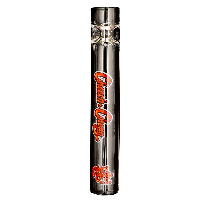 Cheech & Chong™ Glass 3.5" Long 12mm Glass Decal Tasters W/Roll Stop Marble