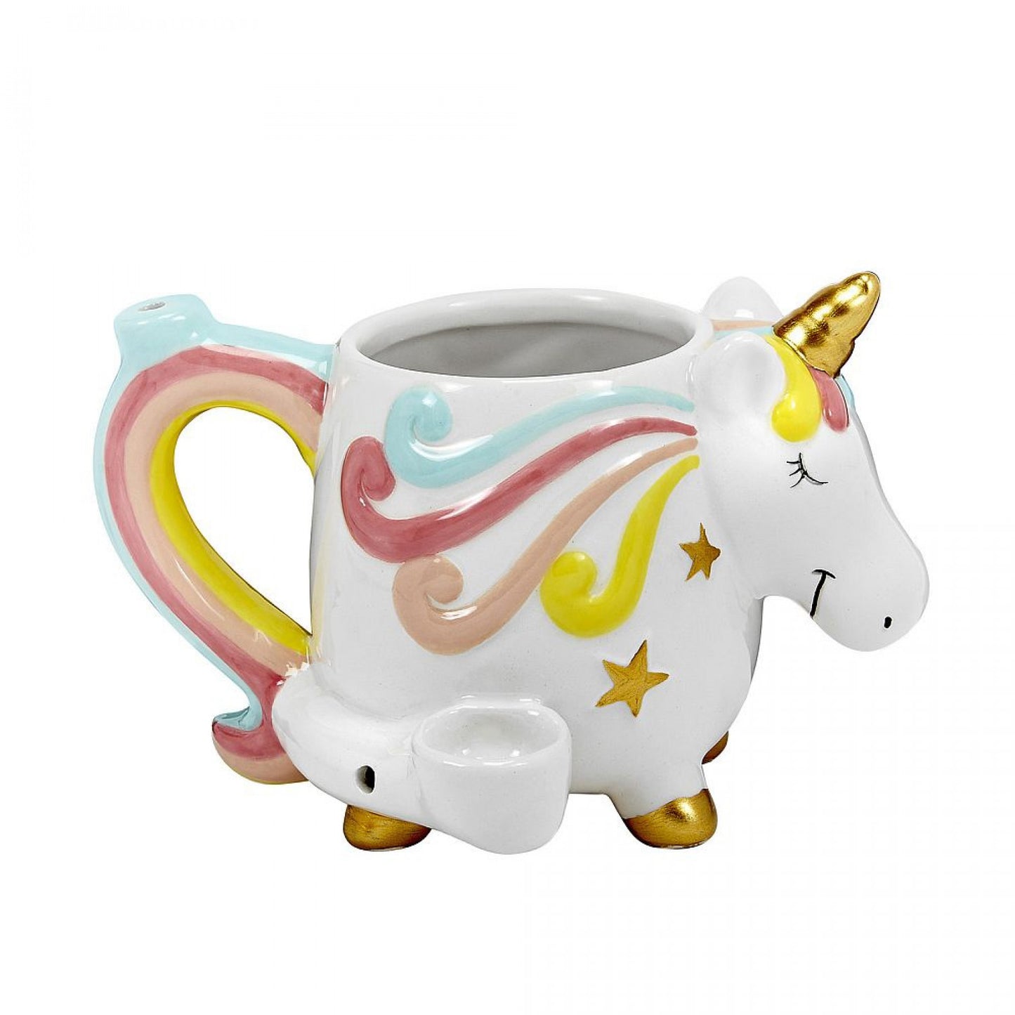 Unicorn Ceramic Mug Pipe