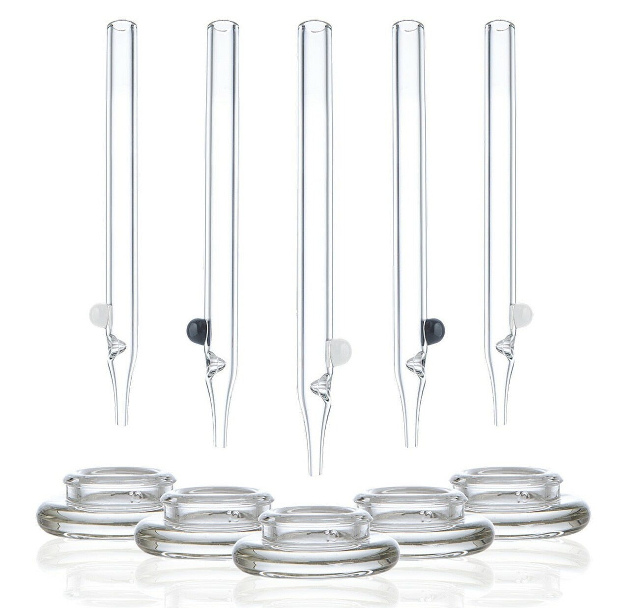 GRAV Labs 7" Vapor Straw Set With Dab Dish.