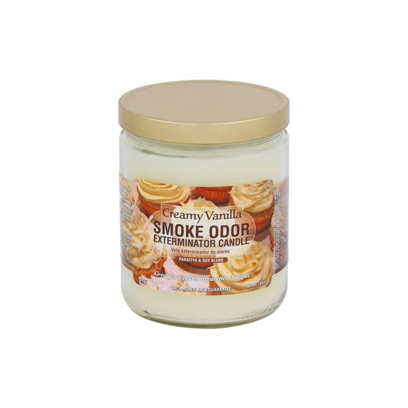 Creamy Vanilla Smoke Odor Candle