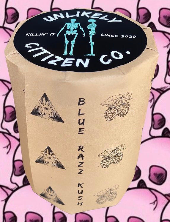 Unlikely Citizen Candle-Blue Razz Kush