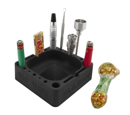 Pulsar silicone tap tray ash tray. Holds all of your tools!