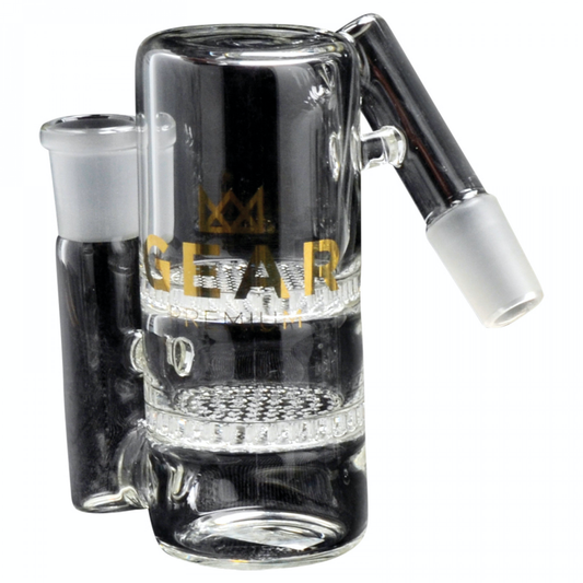 GEAR PREMIUM® 45° 19MM Double Honeycomb Perc Ash Catcher