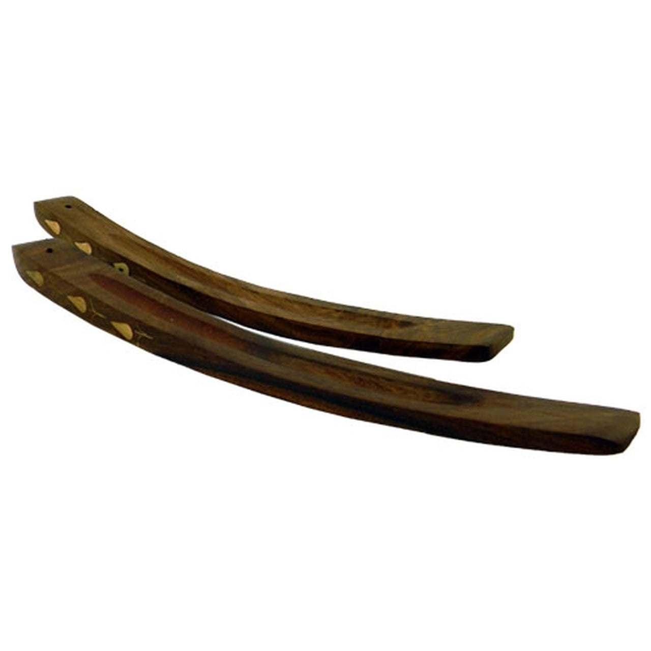 Wooden Incense Holder with gold detail on the side. Get it at Onelovehempcompany.ca in Vancouver, Canada