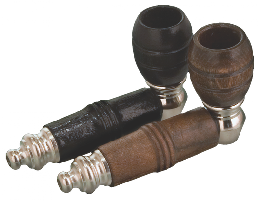 Wooden and Metal Pipe with Wood Bowl