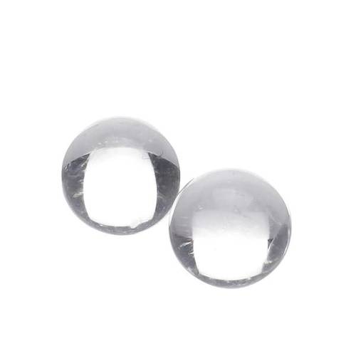 2 Opaque Quartz Beads. Headshop Vancouver Canada.