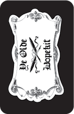 Black Storage Tin with Decal