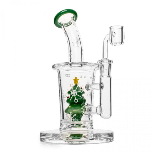Red Eye Glass® 8.5" Christmas Tree Concentrate Rig At head shop, One Love Hemp Co. Vancouver Canada