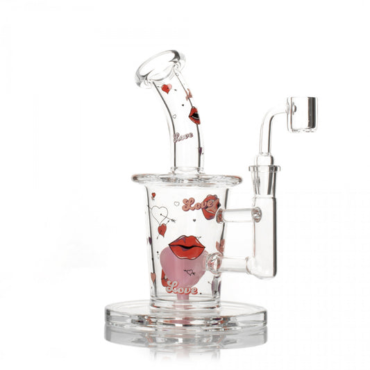 RED EYE GLASS® 8" Heart Concentrate Rig