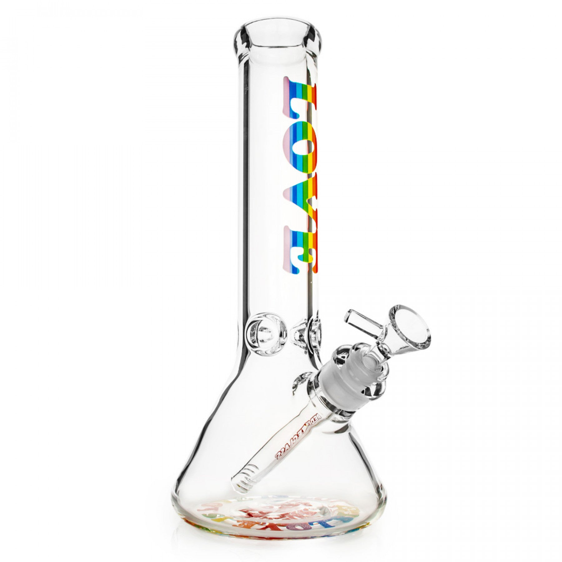Red Eye Glass® 12" 7mm Thick Rainbow Love is Love  Bong