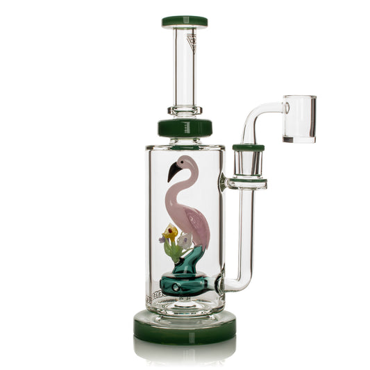 Red Eye Glass 10" Flamingo Concentrate Rig