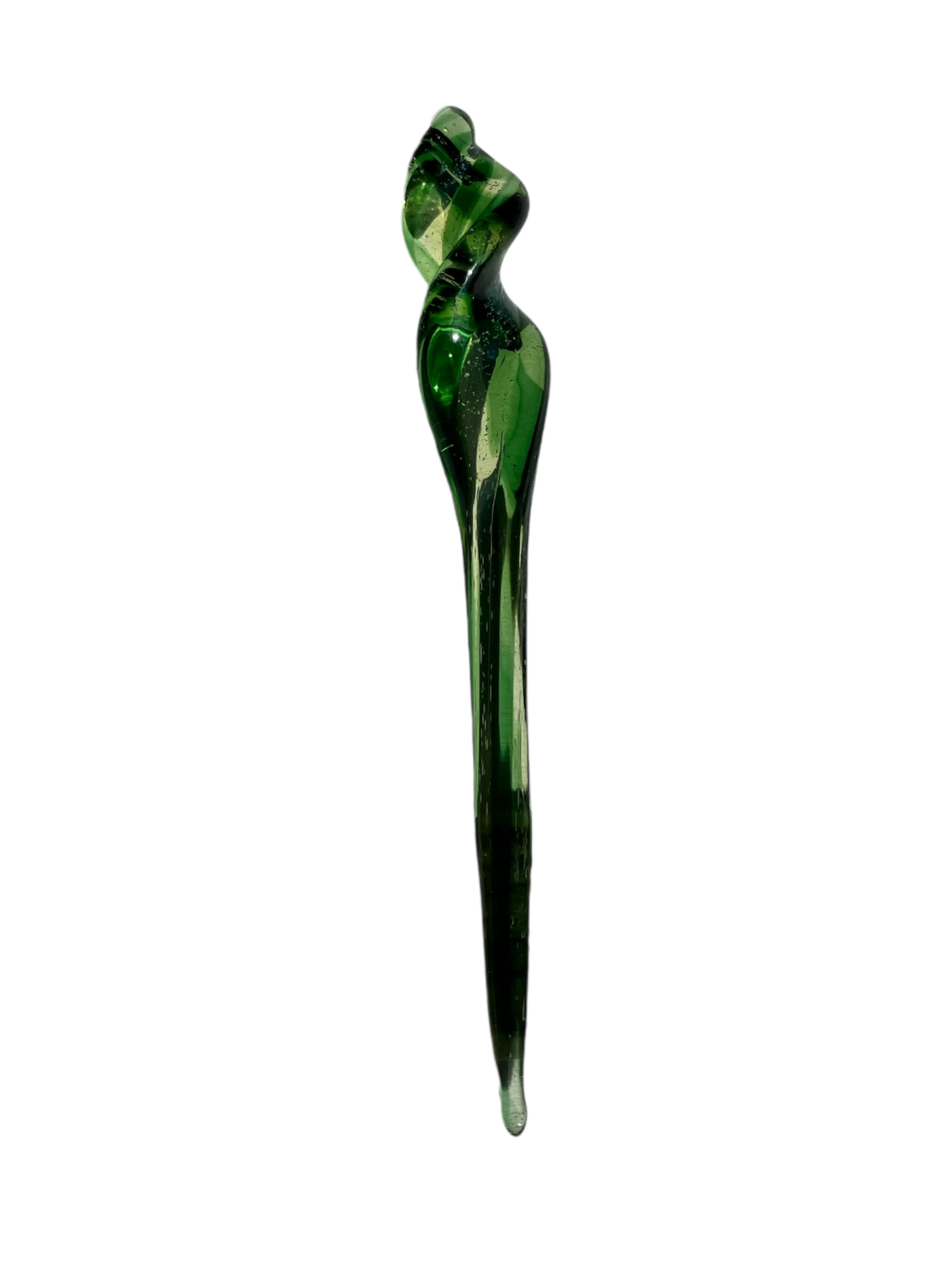 Pangea Glass Green Twist Dabber