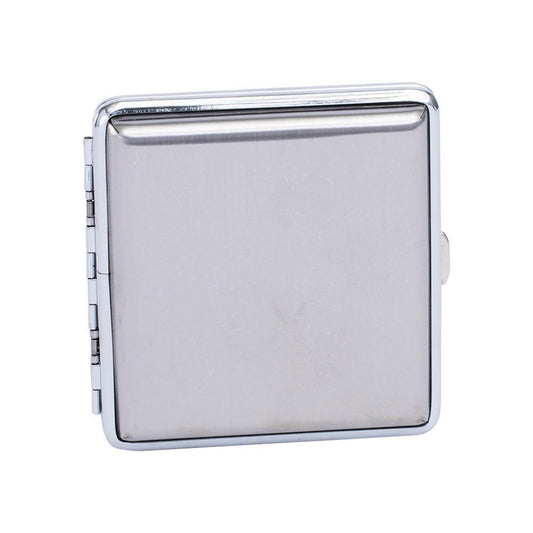 Metal Finish Double-Sided Cig Case - King Size