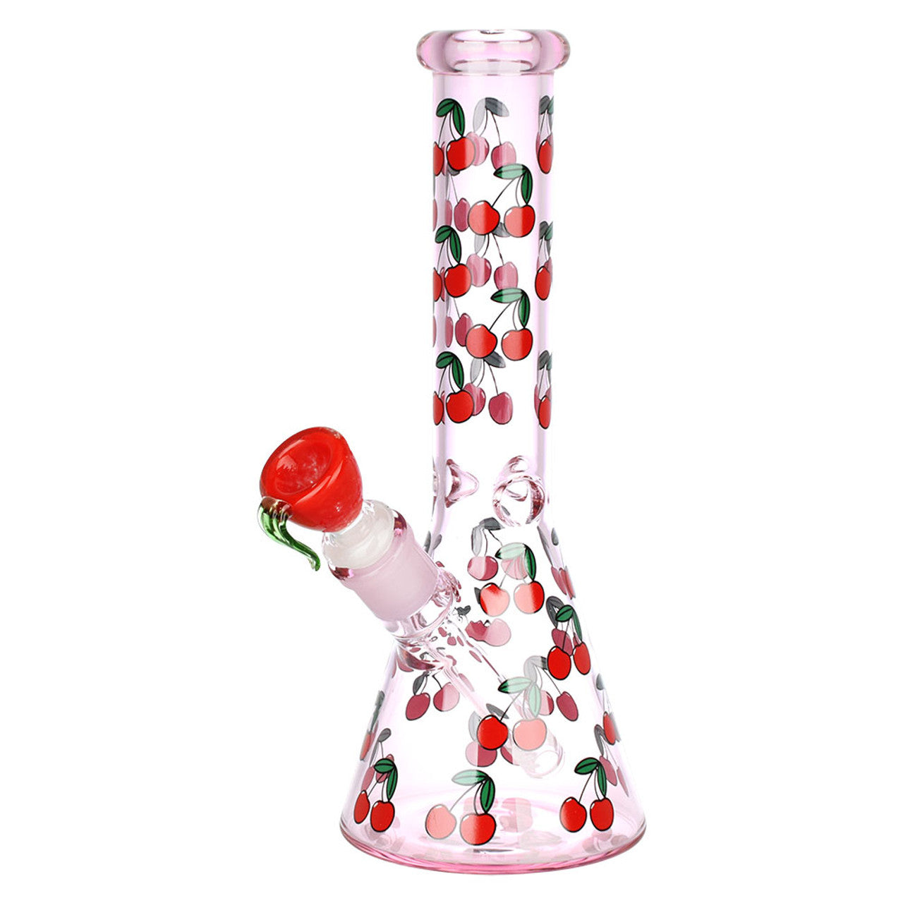 Life Is A Bowl Of Cherries Beaker Water Pipe - 10"