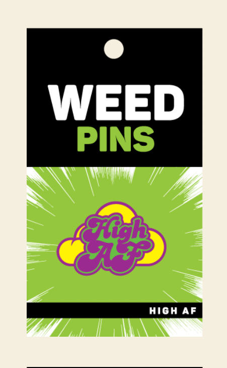 Wood Rock Weed Pins