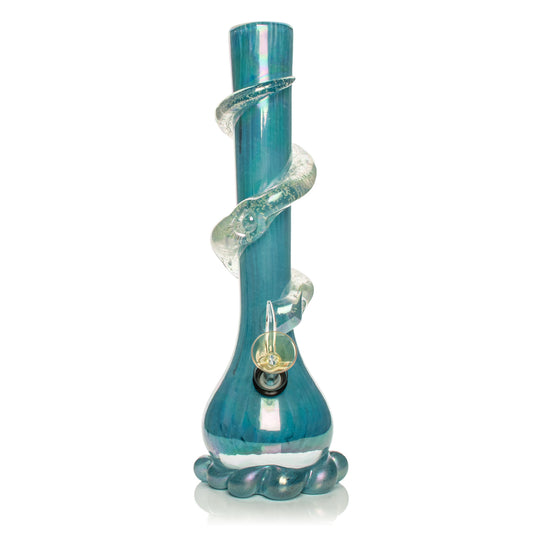 RETRO Glass® 12" Glow-in-the-Dark Bubble Base Bong