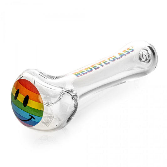 Red Eye Glass® 4.5" Happy Pride Hand Pipe