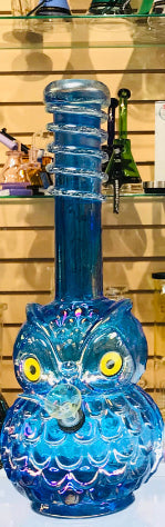 Blue Glow In The Dark Owl Bong Canada