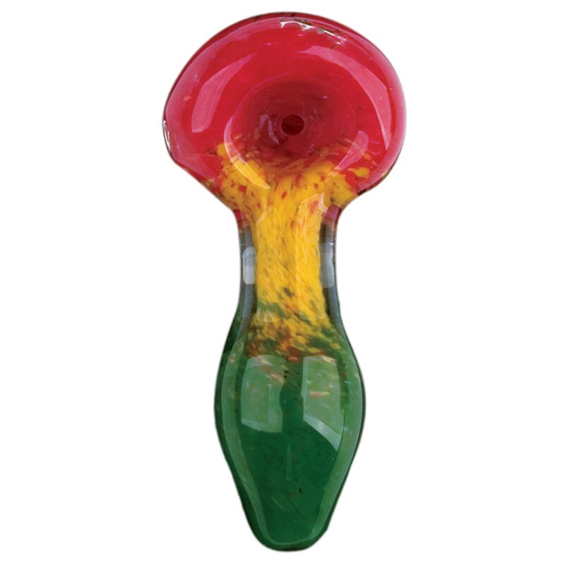 Red Eye Glass Fritter Inside-Out Hand Pipe