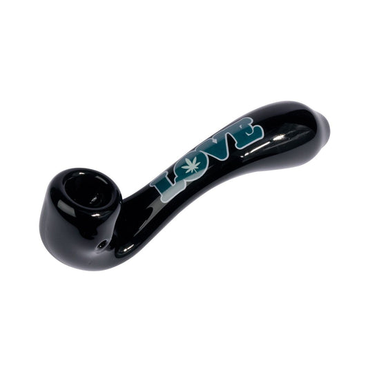 Red Eye Glass® 5" Long "Love" Sherlock Hand Pipe