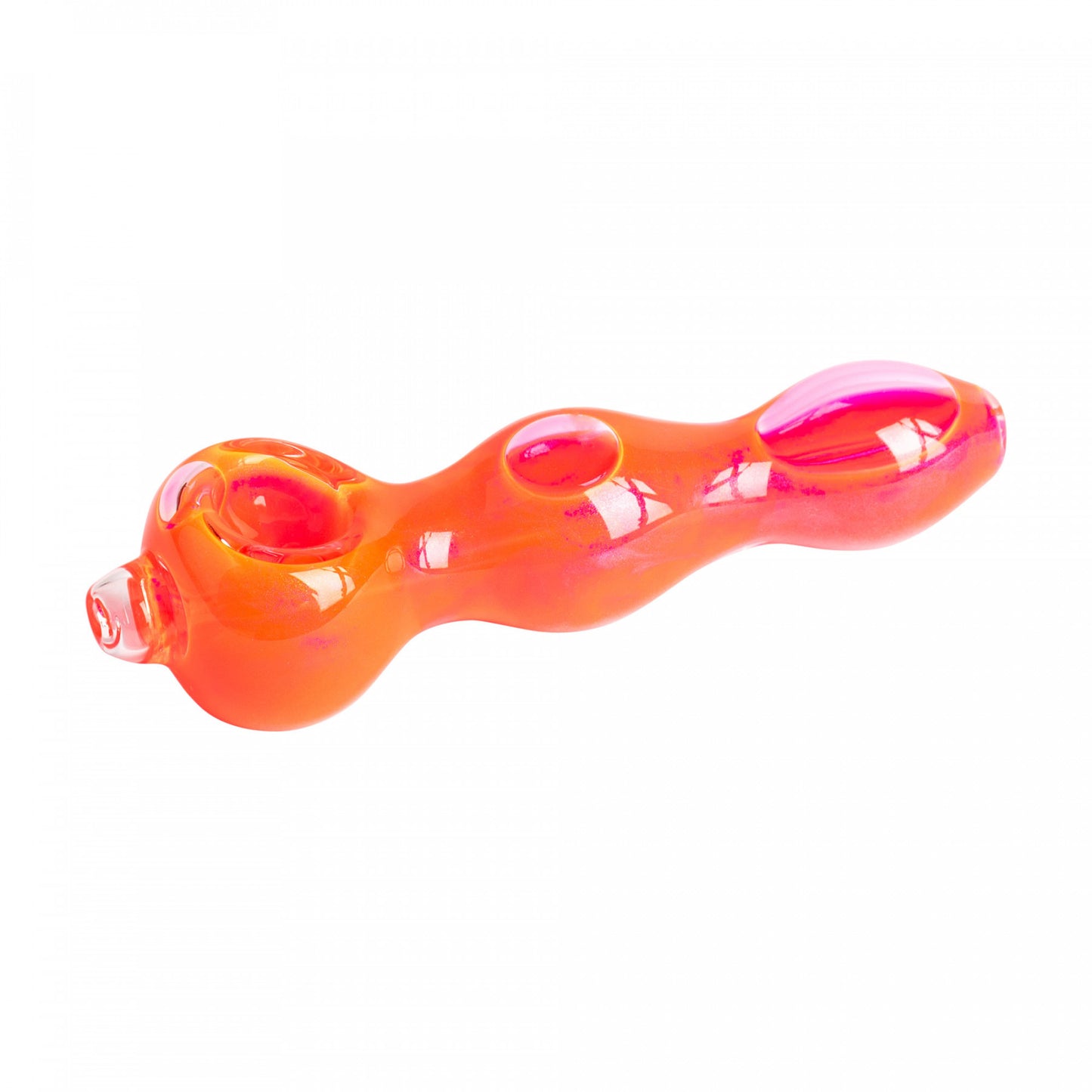 Red Eye Glass Glow Smooth Hand Pipe