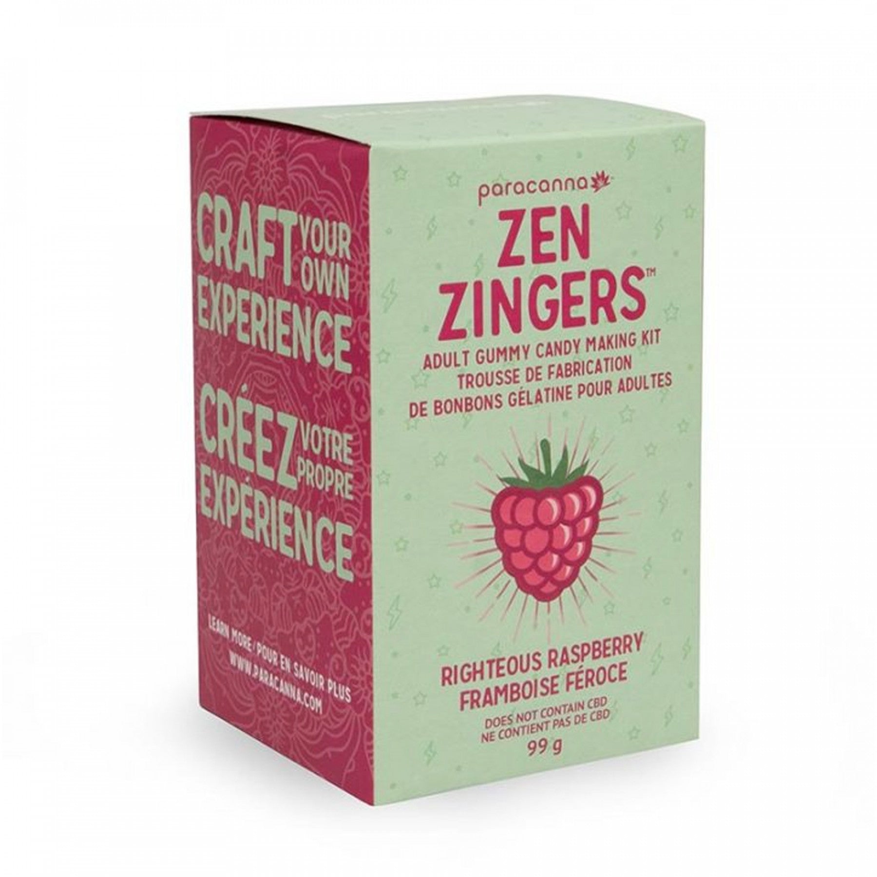 Zen Zinger Raspberry Gummy Making Kit.