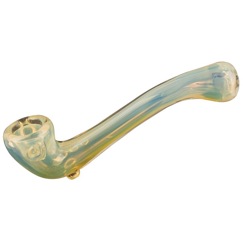 Red Eye Glass Long Solid Colour Sherlock Hand Pipe