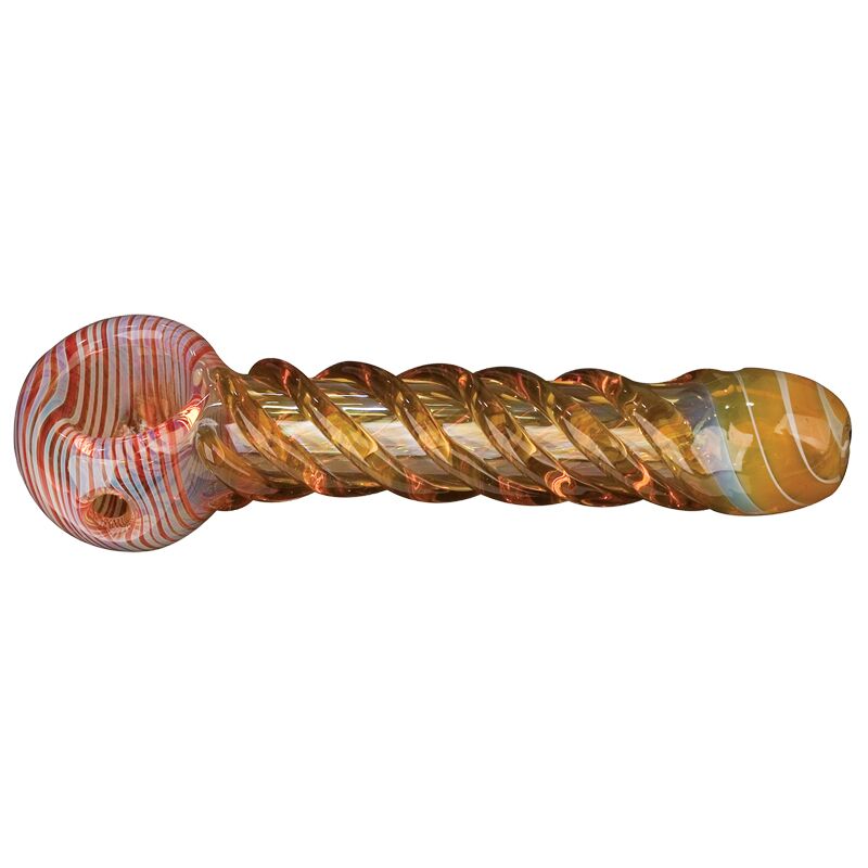 Red Eye Glass Colour Icicles Hand Pipe