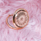 Fashionably High Rose Gold Pocket Mirror.