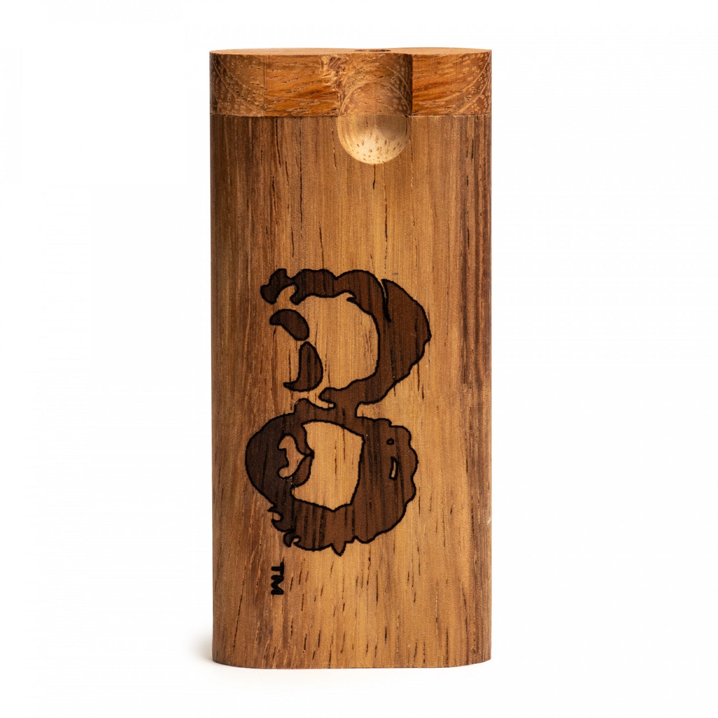 Wooden Dugout with Cheech and Chong Face Shadows