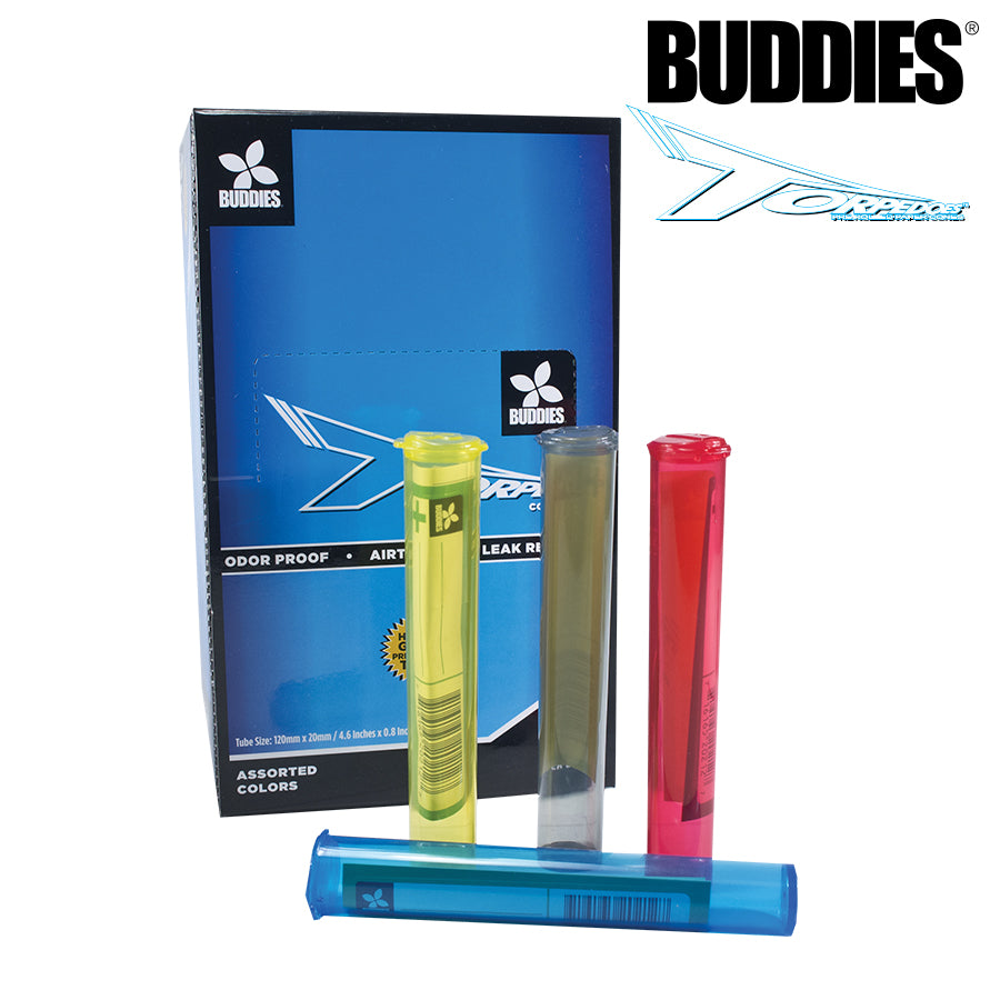 Buddies Torpedeos Tubes, sold individually or by the box(50 per box)