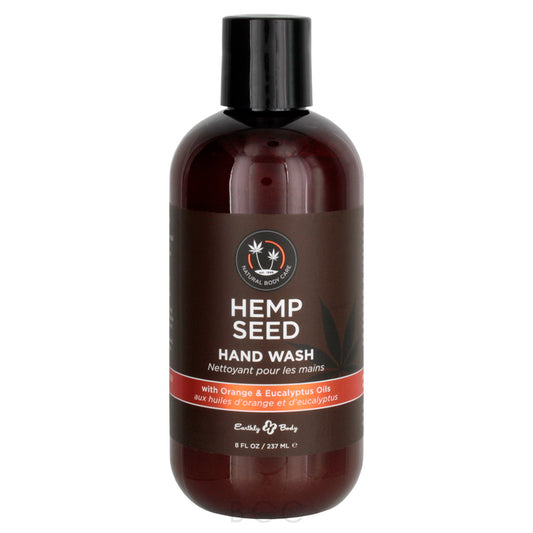 Bottle of Hemp Seed Hand Wash from Earthly Body
