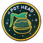Pot Head Patch by Groovy Things, 3" x 3". 