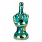 Metallic Green Hand Pipe with Extended Middle Finger