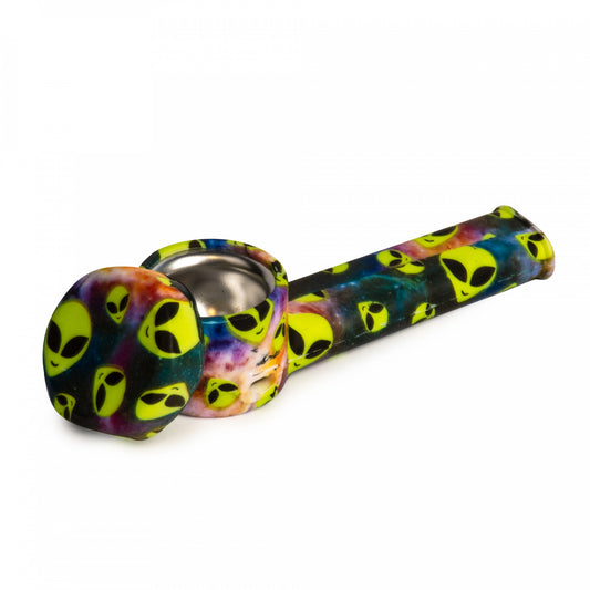Lit Silicone Pattern Hand Pipe