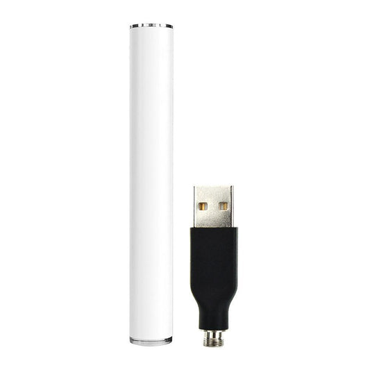 white ccell m3 battery with black USB charger