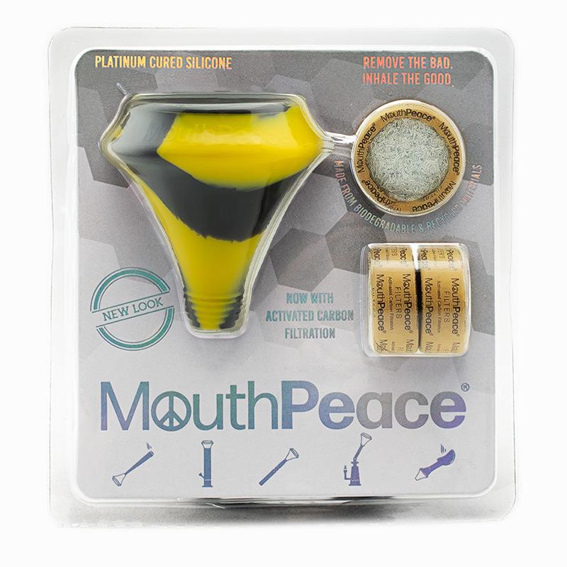 Moose Labs MouthPeace Yellow and Black with Activated Carbon Filters