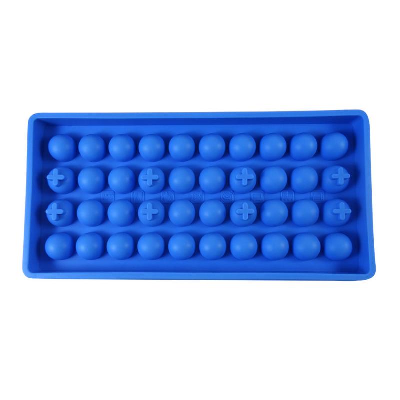 Dope Molds Silicone Gummy Mold - 40 Cavity Ice Ball Mold-BLUE
