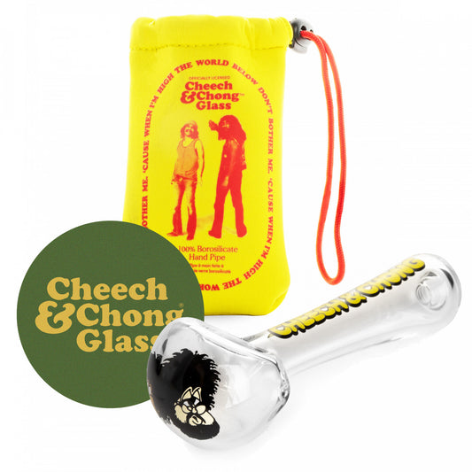 CHEECH & CHONG® GLASS 4.5" Bloat On Hand Pipe