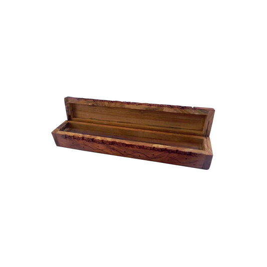 Carved Wooden Coffin Incense Burner