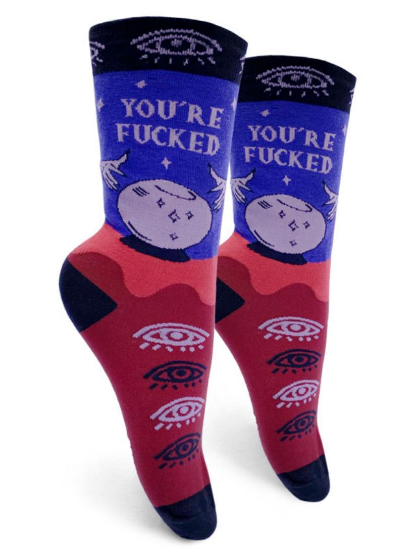 Groovy Things You're F*cked Women's Socks