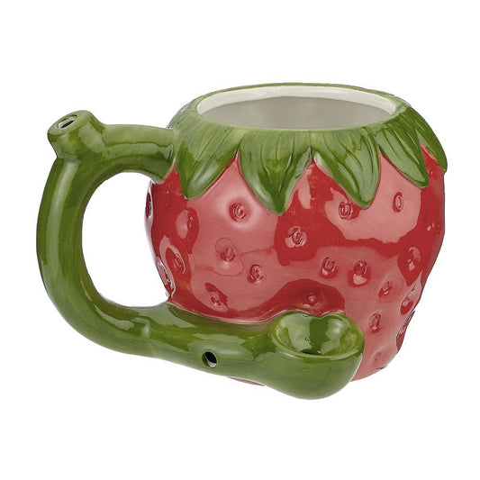 Strawberry Ceramic Mug Pipe